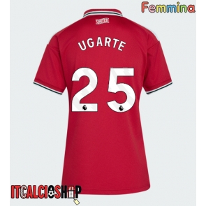 Manchester United Manuel Ugarte #25 Prima Maglia Femmina 2026-27 Manica Corta